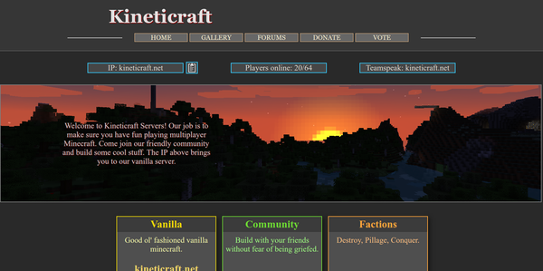 Kineticraft Home Page